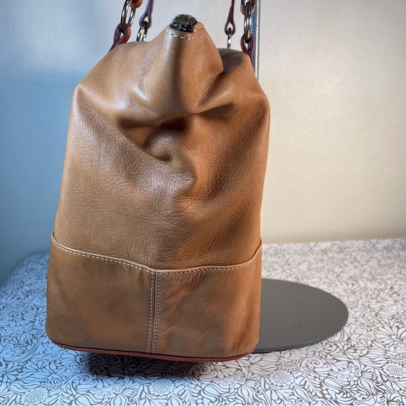 Dooney & Bourke  Lambskin Tobi Tote Zipper Closure - Picture 5 of 16